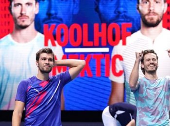 Wesley Koolhof dan Nikola Mektic menandai debutnya di Final ATP Nitto dengan kemenangan