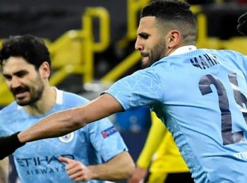 Mahrez, Foden mencetak gol dalam Kemenangan Manchester City di Dortmund